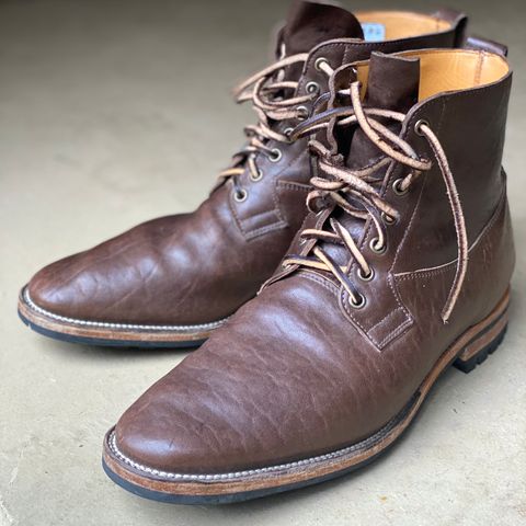 Viberg Country Boot in Maryam Brown Washed Horse