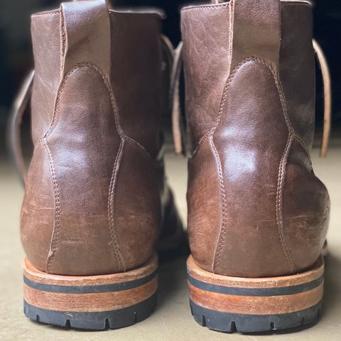 Viberg Country Boot in Maryam Brown Washed Horse