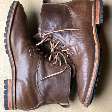 Viberg Country Boot in Maryam Brown Washed Horse