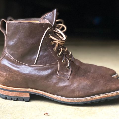 Viberg Country Boot in Maryam Brown Washed Horse