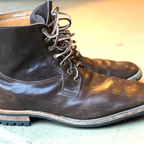 Viberg Country Boot in Maryam Brown Washed Horse