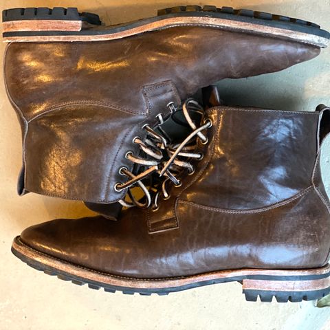 Viberg Country Boot in Maryam Brown Washed Horse
