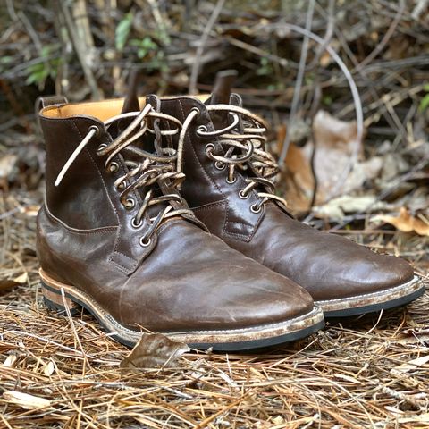 Viberg Country Boot in Maryam Brown Washed Horse