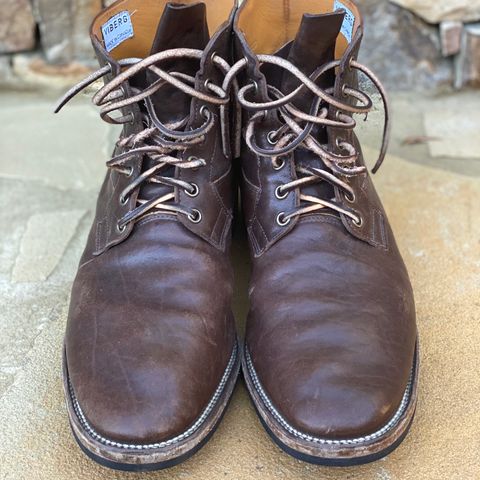 Viberg Country Boot in Maryam Brown Washed Horse