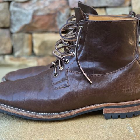 Viberg Country Boot in Maryam Brown Washed Horse