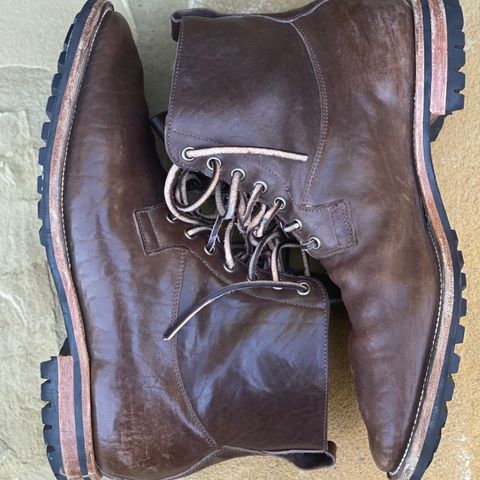 Viberg Country Boot in Maryam Brown Washed Horse