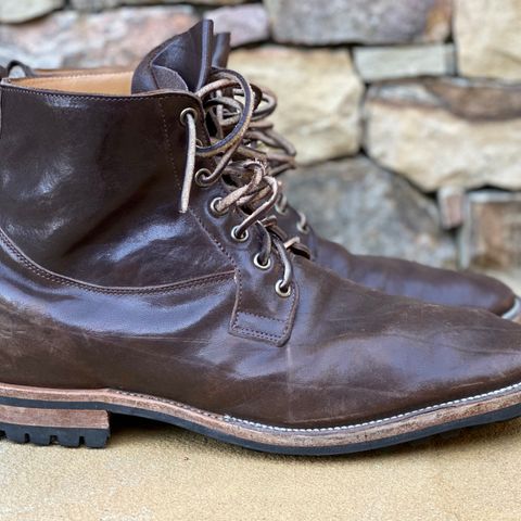Viberg Country Boot in Maryam Brown Washed Horse