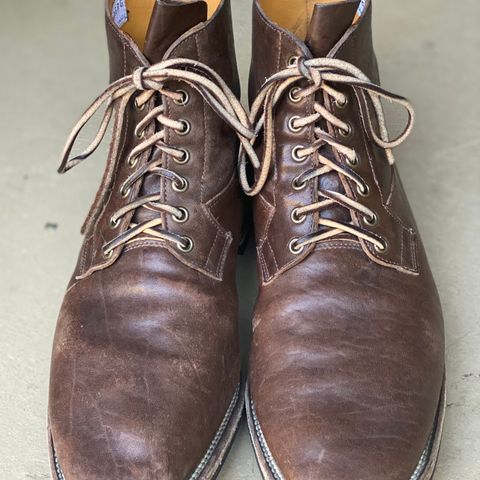 Viberg Country Boot in Maryam Brown Washed Horse