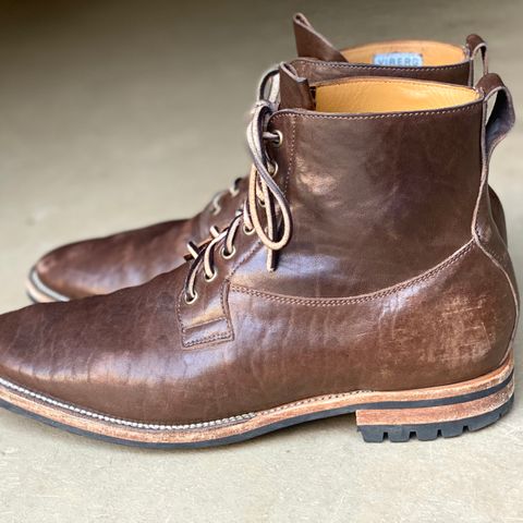 Viberg Country Boot in Maryam Brown Washed Horse