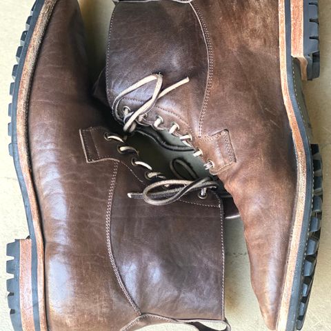 Viberg Country Boot in Maryam Brown Washed Horse
