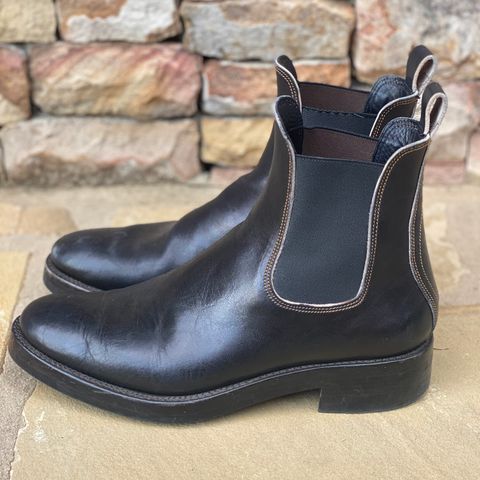 Fortis Wholecut Chelsea in Maryam Horsebutt Grigio Light Natural Overdyed Black