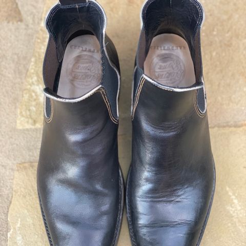 Fortis Wholecut Chelsea in Maryam Horsebutt Grigio Light Natural Overdyed Black