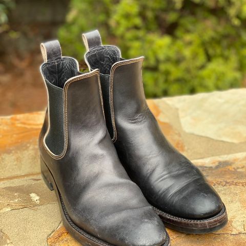 Fortis Wholecut Chelsea in Maryam Horsebutt Grigio Light Natural Overdyed Black