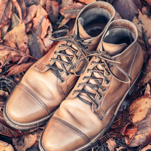 View photo of Viberg Service Boot BCT in Horween Natural Chromexcel