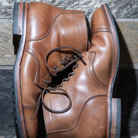 View photo of Viberg Service Boot BCT in Horween Natural Chromexcel