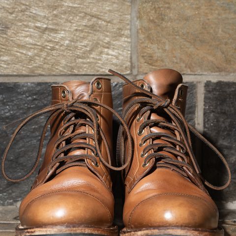 View photo of Viberg Service Boot BCT in Horween Natural Chromexcel