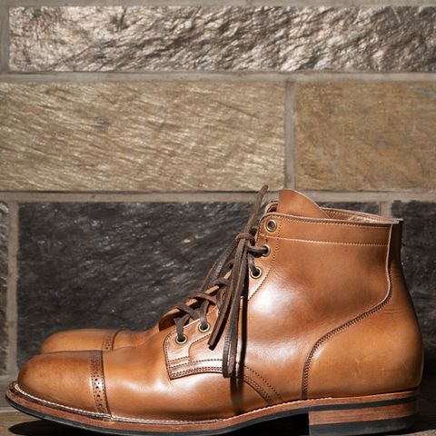 View photo of Viberg Service Boot BCT in Horween Natural Chromexcel