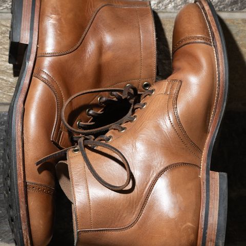 View photo of Viberg Service Boot BCT in Horween Natural Chromexcel