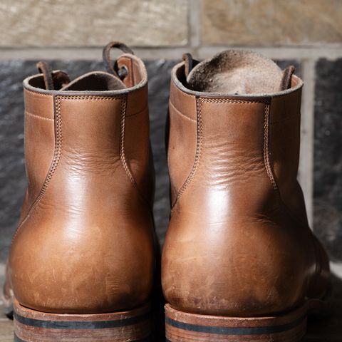 View photo of Viberg Service Boot BCT in Horween Natural Chromexcel