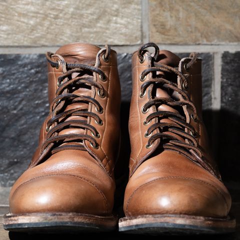 View photo of Viberg Service Boot BCT in Horween Natural Chromexcel