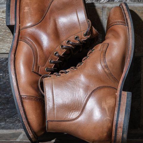 View photo of Viberg Service Boot BCT in Horween Natural Chromexcel