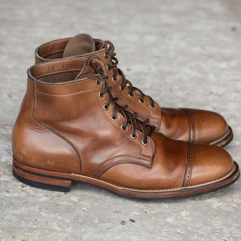 View photo of Viberg Service Boot BCT in Horween Natural Chromexcel