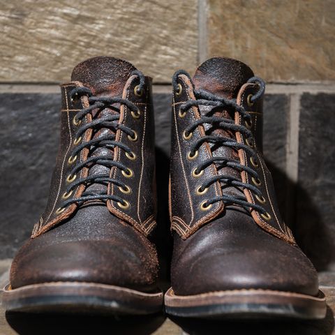 View photo of Onderhoud SVC01 Boondocker in Horween Java Waxed Flesh