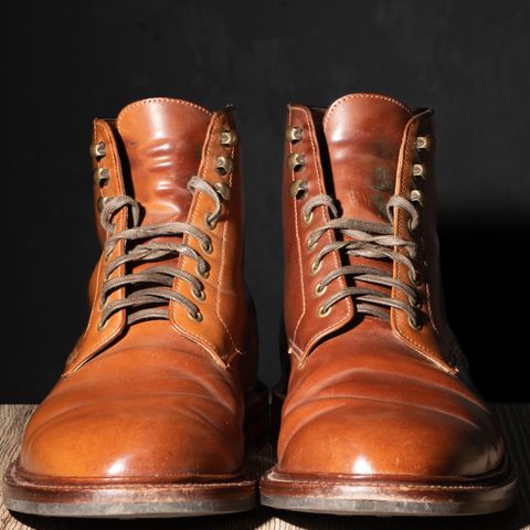 Search result thumbnail of Grant Stone Edward Boot in Horween Honey Glazed Shell Cordovan