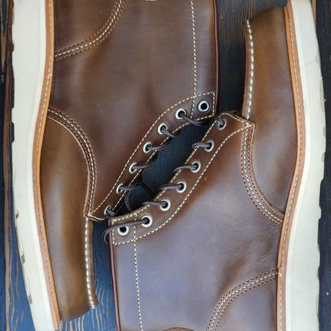 John Lofgren Moc Toe Boots in Horween Olive Chromexcel