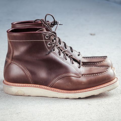 John Lofgren Moc Toe Boots in Horween Olive Chromexcel