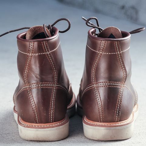 John Lofgren Moc Toe Boots in Horween Olive Chromexcel