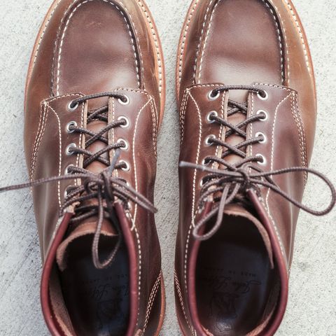 John Lofgren Moc Toe Boots in Horween Olive Chromexcel