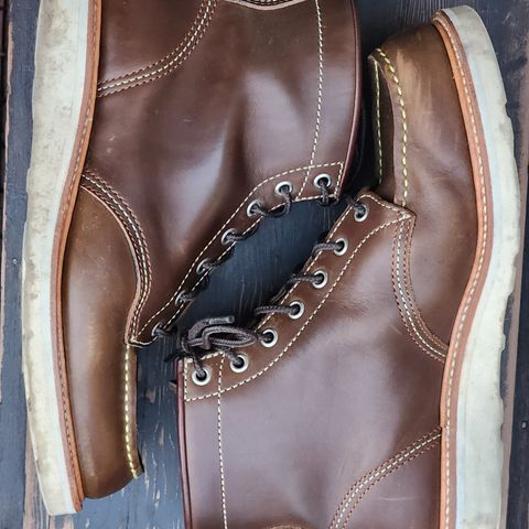 John Lofgren Moc Toe Boots in Horween Olive Chromexcel