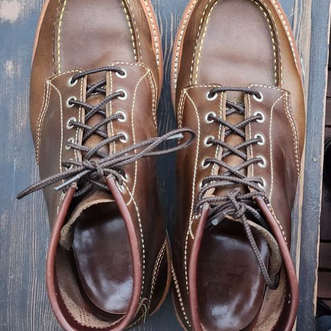 John Lofgren Moc Toe Boots in Horween Olive Chromexcel