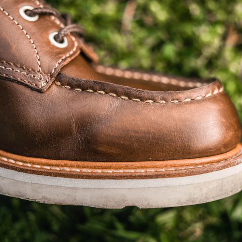 John Lofgren Moc Toe Boots in Horween Olive Chromexcel