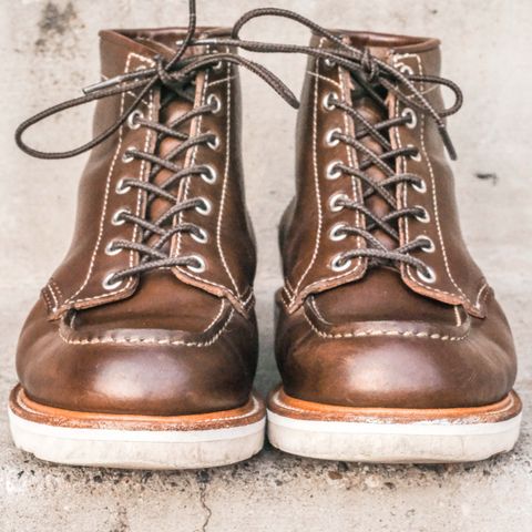 John Lofgren Moc Toe Boots in Horween Olive Chromexcel