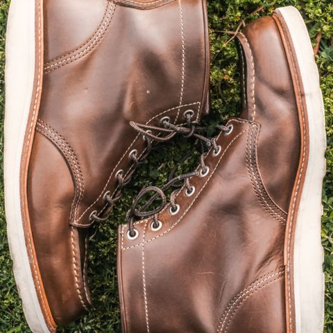 John Lofgren Moc Toe Boots in Horween Olive Chromexcel
