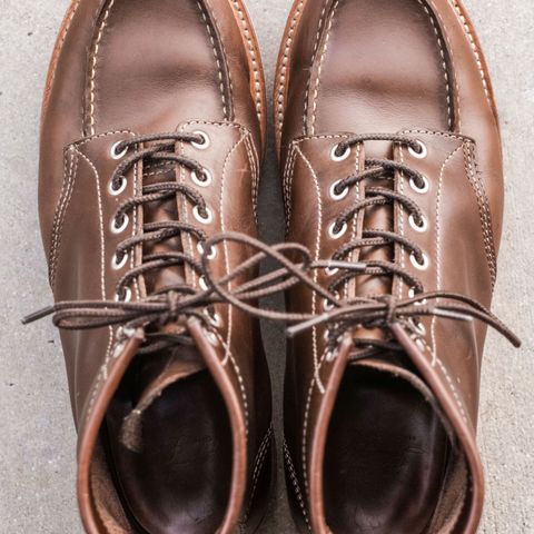 John Lofgren Moc Toe Boots in Horween Olive Chromexcel