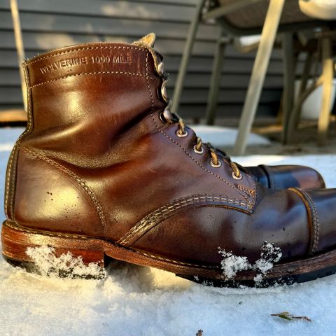 Wolverine 1000 Mile Cap-Toe Boot in Horween Brown Chromexcel