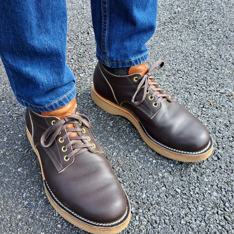 View photo of New River Boot Quade in Horween Dark Brown Latigo