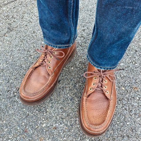 Russell Moccasin Sporting Clays Chukka in S.B. Foot Brown Weather Tuff