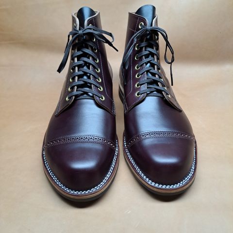 View photo of New River Boot BARKSDALE in Horween Color 8 Chromexcel Strips