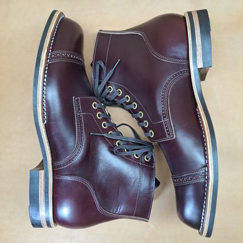 View photo of New River Boot BARKSDALE in Horween Color 8 Chromexcel Strips