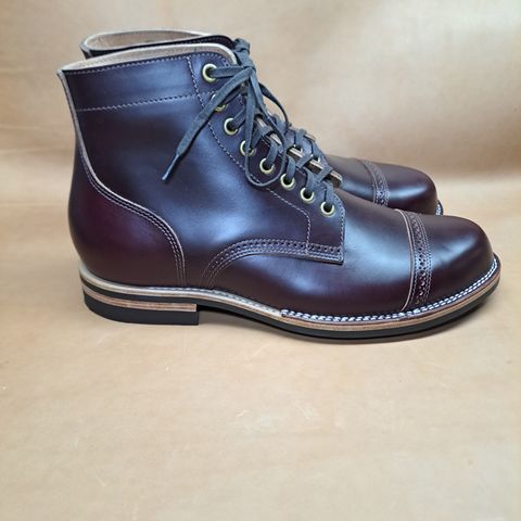 View photo of New River Boot BARKSDALE in Horween Color 8 Chromexcel Strips