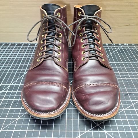 View photo of New River Boot BARKSDALE in Horween Color 8 Chromexcel Strips