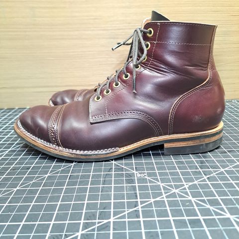 View photo of New River Boot BARKSDALE in Horween Color 8 Chromexcel Strips