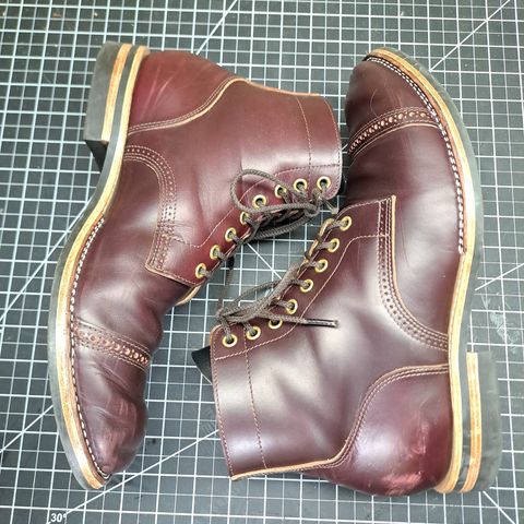 View photo of New River Boot BARKSDALE in Horween Color 8 Chromexcel Strips