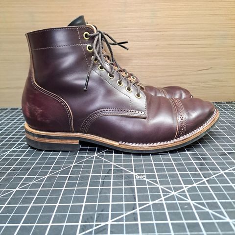 View photo of New River Boot BARKSDALE in Horween Color 8 Chromexcel Strips