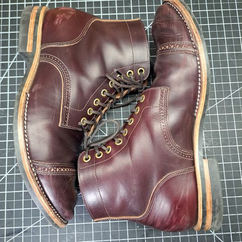 View photo of New River Boot BARKSDALE in Horween Color 8 Chromexcel Strips