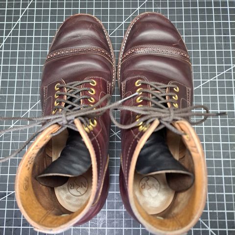 View photo of New River Boot BARKSDALE in Horween Color 8 Chromexcel Strips